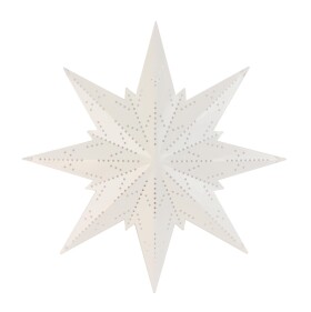 STAR TRADING Plechová svietiaca hviezda White Mini