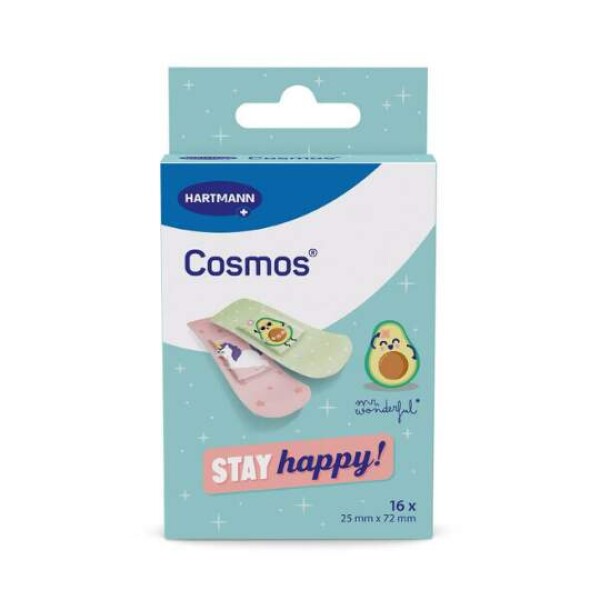 COSMOS Mr. wonderful stay happy náplasť vodeodolná 25 x 72 mm 16 ks