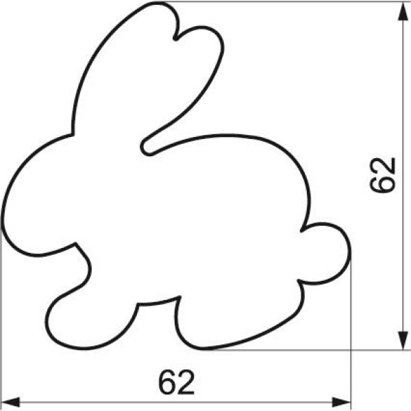 Vykrajovač zajac 6,2 cm - Smolík