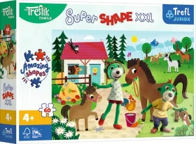 Trefl - Puzzle - Super Shape XXL Treflíci na konskej farme