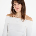 Tričko adidas Off-Shoulder Long Sleeve Long-Sleeve Top Cloud White M
