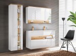 COMAD - Zrkadlová skrinka 120cm 3 dvierka BAHAMA WHITE 5907611648391
