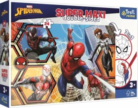 Trefl - Puzzle - Obojstranné puzzle Spiderman ide do akcie SUPER MAXI