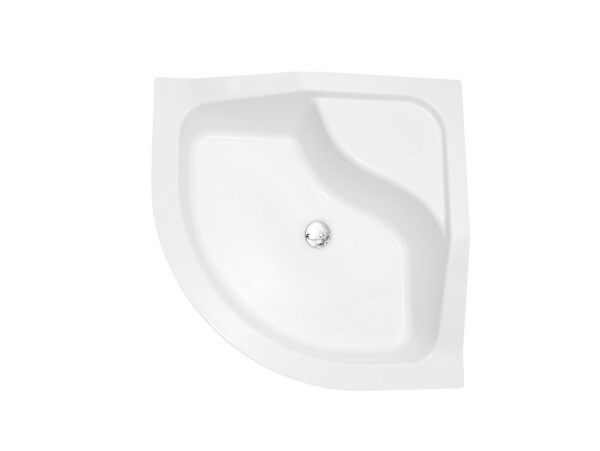 BESCO - Štvrťkruhová sprchová vanička OLIVER II - Nožičky k vani - Bez nožičiek, Rozmer A - 80, Rozmer B - 80 VANKOLIVEII80