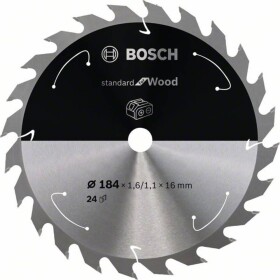 Bosch Accessories Bosch 2608837698 tvrdokovový pílový kotúč 184 x 16 mm Počet zubov (na palec): 24 1 ks; 2608837698