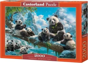 Castorland 201013 Puzzle Pandí zimná zábava