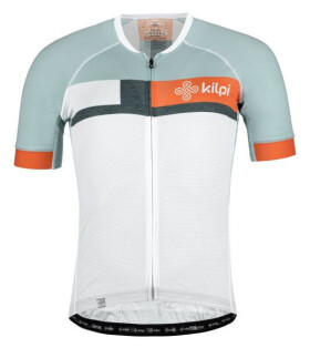 Pánsky cyklistický dres Treviso-m biely so zapínaním na celý zips - Kilpi XS
