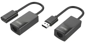 Unitek Y-UE01001 čierna / Sieťový adaptér / USB-A - RJ-45 (Y-UE01001)