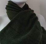 Šál 01 kašmír tmavě zelená