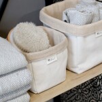 Éternel Úložný textilný košík Cotton/Jute Cream – menší