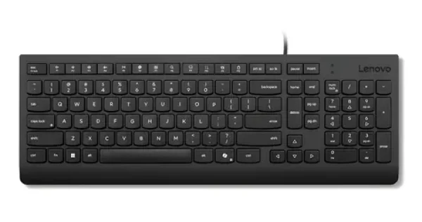 Lenovo Essential Wired Keyboard čierna / Klávesnica / Drôtová / USB-A / Numerická klávesnica / US (4Y41R64633)