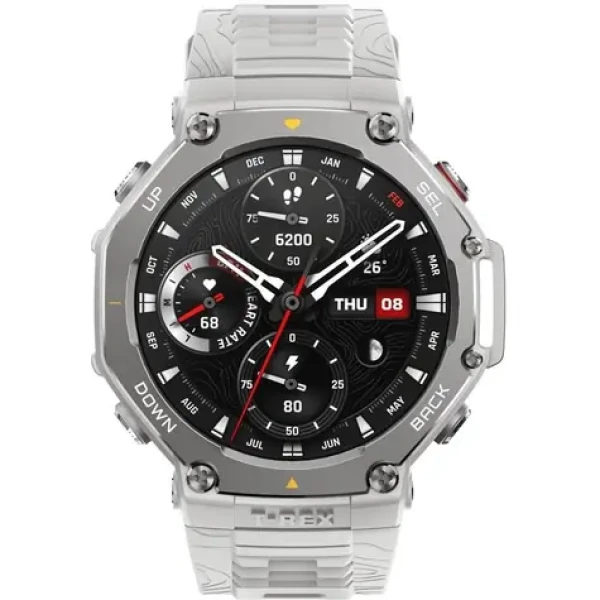 Amazfit T-Rex 3 Haze Grey / Chytré hodinky / 1.5" AMOLED / 10 ATM / BT 5.2 / NFC / GPS (W2322GL6N)