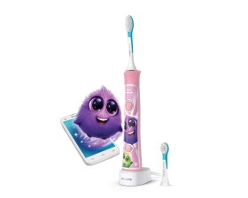 Philips Sonicare For Kids HX6352-42 / sonická zubná kefka / Bluetooth / 62.000 pulzov / 2 režimy / 2 hlavice (HX6352/42)