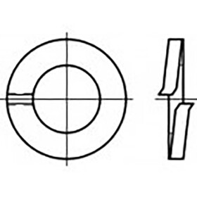 TOOLCRAFT TO-6854157 pérová podložka Vnútorný Ø: 18 mm DIN 127 pružinová ocel pozinkované žiarom 250 ks; TO-6854157