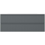 MEXEN/S - Rivel kúpeľňová skrinka 120 cm s umývadlom Vela, 2 zásuvky, reliéf, grafit mat/biela mat - 91A20-12047-2-BFF66-W23M 91A20-12047-2-BFF66-W23M01