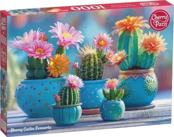 Cherry PAZZI Puzzle Kvitnúci kaktusový ohňostroj