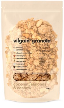 Vilgain Granola – 3× kokos, mandle a kešu 400 g