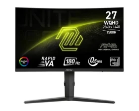 27" MSI MAG 275CQRF QD E2 čierna / LED / 2560 x 1440 / VA / 16:9 / 0.5ms / 5000:1 / HDMI + DP + USB-C / VESA (MAG 275CQRF QD E2)