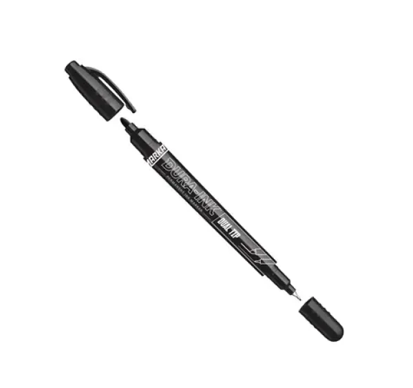 Markal Dual Tip čierna / Popisovač / obojstranný hrot (MK096283)