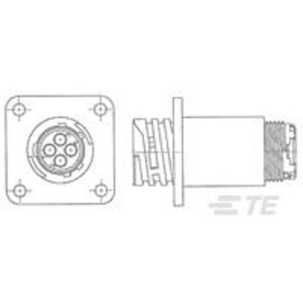 TE Connectivity TE AMP Circular Plastic Connectors 1977876-1 1 ks; 1977876-1