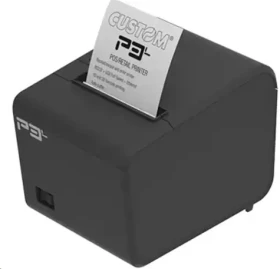 Custom P3L čierna / Termotlačiareň účteniek / 58 80mm / 203dpi / USB / RS-232 / LAN (911MX010300733)