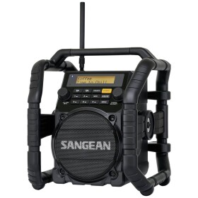 Sangean U-5 DBT odolné rádio DAB+, FM AUX, Bluetooth vodotesné, prachotesné, nárazuvzdorné čierna; A500413