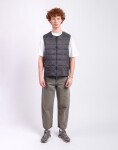 Taion Crew Neck Zip Down Vest D.CHARCOAL M