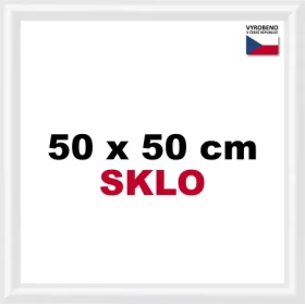BFHM Plastový rám na puzzle 50x50 cm biela