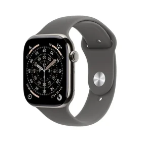 Apple Watch Series 11 GPS+Cellular 42mm Titanové telo - Skálovo šedý športový remienok M/L / 150-200 mm (MF8N4MP/A)