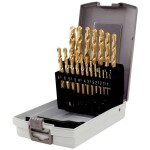 KS Tools 3304620 HSS TIN-TIP sada špirálových vrtákov do kovu, 1 mm, 1.5 mm, 2 mm, 2.5 mm, 3 mm, 3.5 mm, 4 mm, 4.5 mm, 5 mm, 5.5 mm, 6 mm, 6.5 mm, 7 mm, 7.5; 3304620