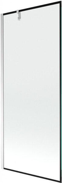 MEXEN/S - Next vaňová zástena FIX 80 x 150, čierna dekor, chróm 895-080-000-00-70-01