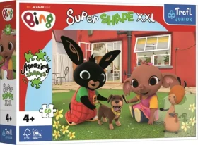 Trefl Junior - Puzzle - Puzzle Super Shape XXL Králiček Bing: Hra so psíkom