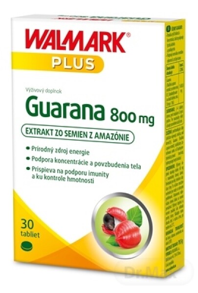 WALMARK Guarana 800 mg 30 tabliet