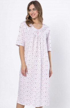 Košeľa Leveza 1678 Dioniza w/r 3XL-4XL bílá-lila 3xl
