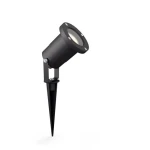 Philips 17481/30/P0 Puled čierna / Vonkajší zapichovací reflektor / GU10 5W / 395lm / 2700K / IP44 (SKL000389146)