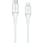 FIXED Dlhý dátový a nabíjací kábel s konektormi USB-C-Lightning a podporou PD 2 m biela / MFI certifikácia (FIXD-CL2M-WH)