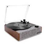 Victrola VTA-74-WLN-INT Eastwood II hnedá / Gramofón / 3 rýchlostné / BT / RCA (5060647651084)