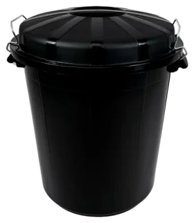 Denox Industrial čierna / Nádoba na odpad / 70 l / plast PE-HD / bezpečnostné uzatváranie