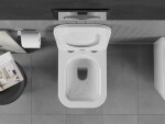 MEXEN/S - Teo Závesná WC misa vrátane sedátka s slow-slim, duroplast, biela 30850600