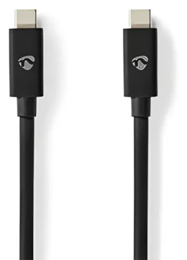 Nedis USB4 Gen 2x2 / Kábel USB-C - USB-C / 240 W / 8K 60 Hz / 20 Gbps / 2 m (CCGP66020BK20)