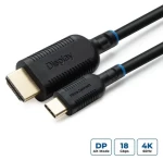 MicroConnect USB-C (M) - HDMI (M) 0,5m čierna / Kábel / 4K (MC-USBCHDMI05)