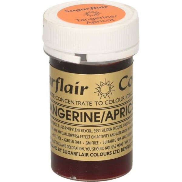 Gélová farba tangerine apricot 25 g - Sugarflair - Sugarflair