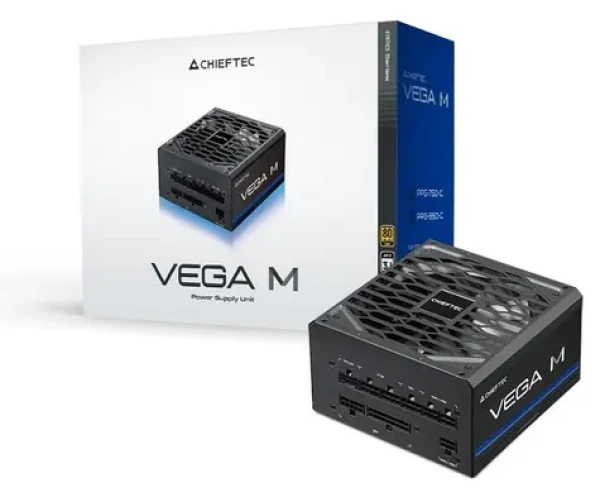 Chieftec Vega M PPG-850-C čierna / Zdroj ATX / 850W / 80 PLUS Gold / Aktívny PFC / Plne modulárny / 135 mm (PPG-850-C)