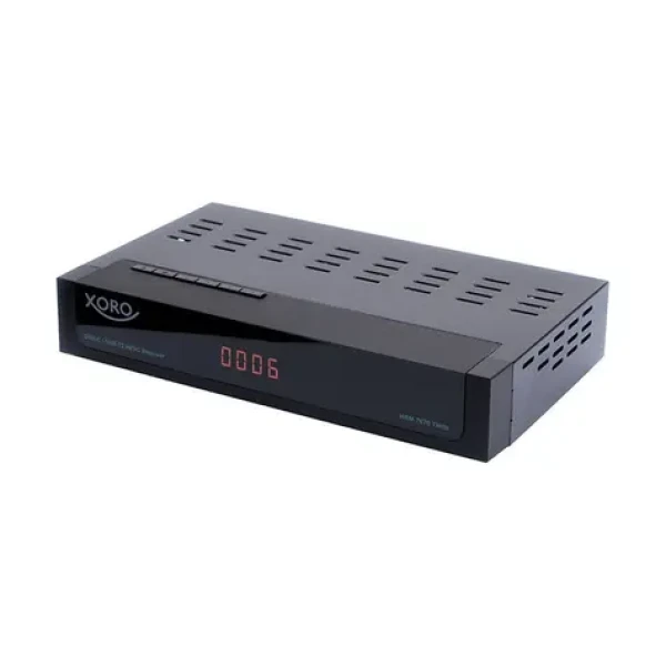Xoro HRM 7670 Twin DVB-C + T2 HD reciever / PVR / Timeshift / FullHD / HDMI / USB / LAN / EPG / čierna (SAT100590)