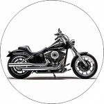 Jedlý papier motorka Harley 19,5 cm - Pictu Hap