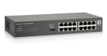 LevelOne GEU-1621 sivá / Switch / 16x Gigabit Ethernet / 19" Rack / neriadený (GEU-1621)