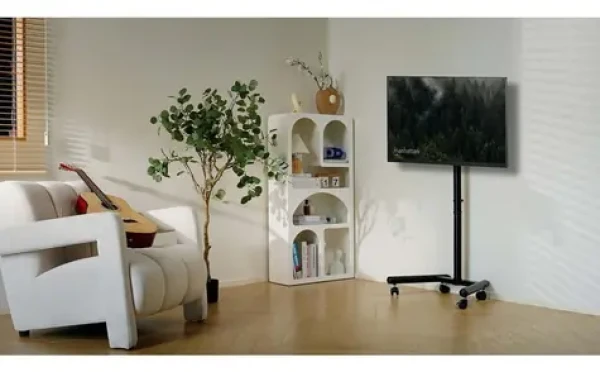 Manhattan Mobilný TV stojan na kolieskach 13-50" / VESA 75-200 mm / nosnosť 20 kg / výškovo nastaviteľný, sklopný (462464)