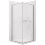 CERANO - Sprchovací kút Versaro L/P - 6 mm - chróm, transparentné sklo - 90x100 - zasúvací CER-8050BD80327
