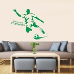 Veselá Stena Samolepka Zelený futbalista