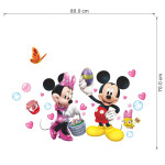 Veselá Stena Samolepka Minnie a Mickey Mouse